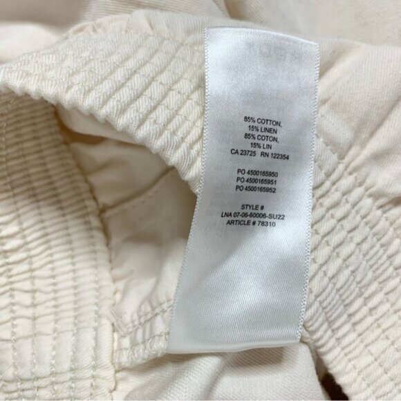 Aritzia Wilfred Free Nova 7" Boxer Shorts High Rise waist  Linen Cotton Size XS - Picture 12 of 15